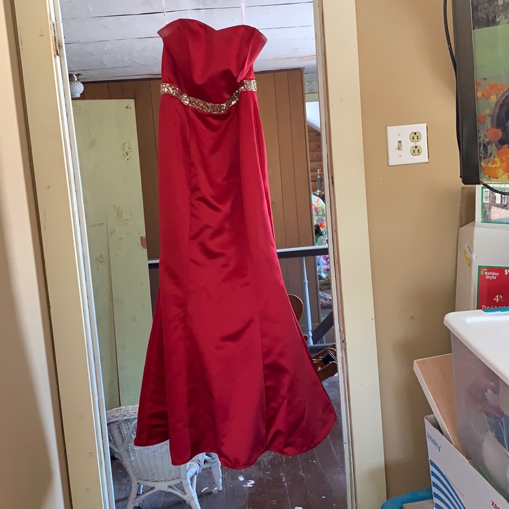 Maroon/ red dress worn one time